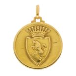 Football: An 18ct hallmarked gold, 1957-58 Italian League Champions medal, awarded to John