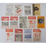 Football: A collection of thirteen football programmes, dated 1953 to include: Sheffield United,