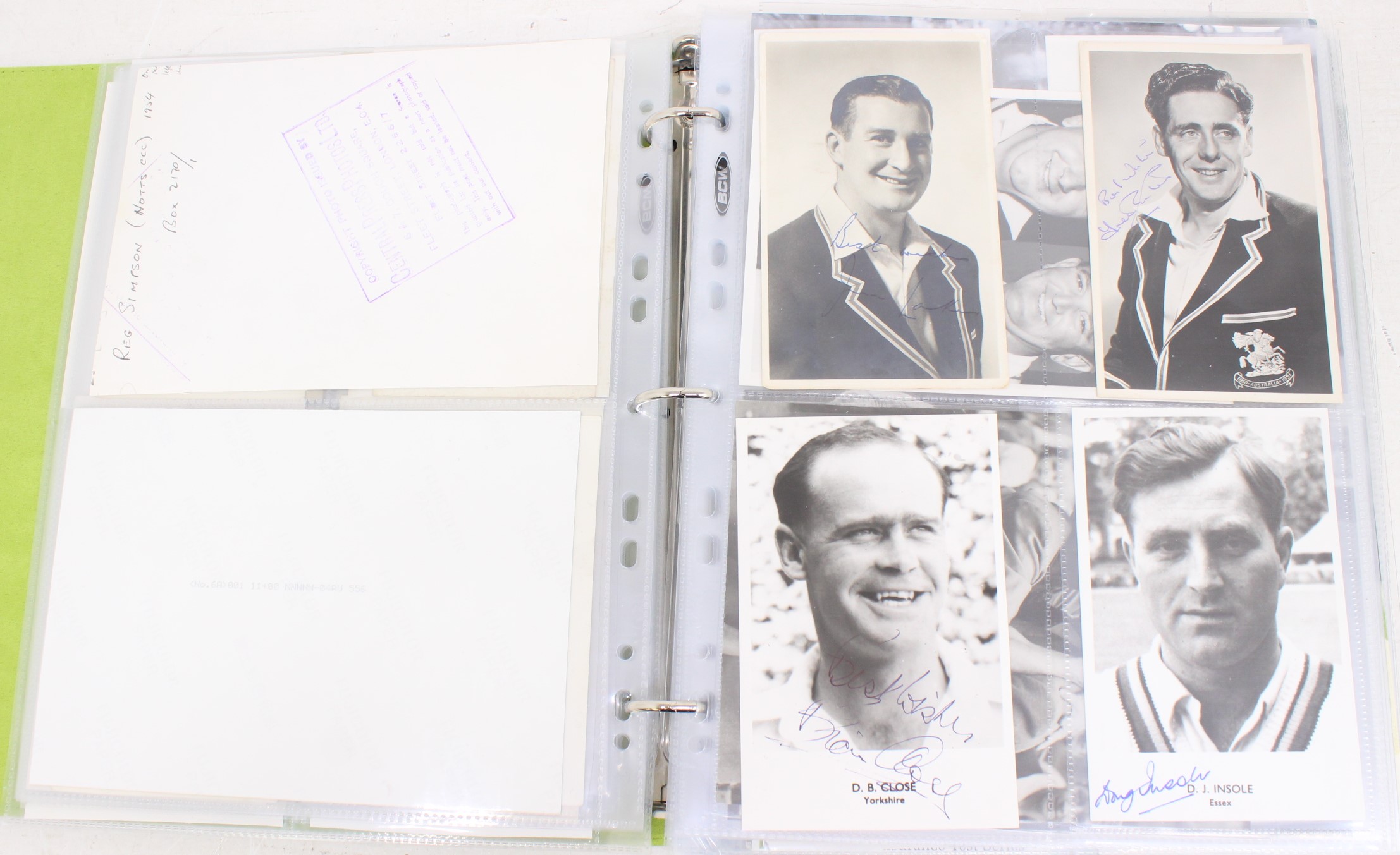 Cricket: One album of assorted cricket autographs, dating from the 1930s to modern day. Over 200 - Image 14 of 65