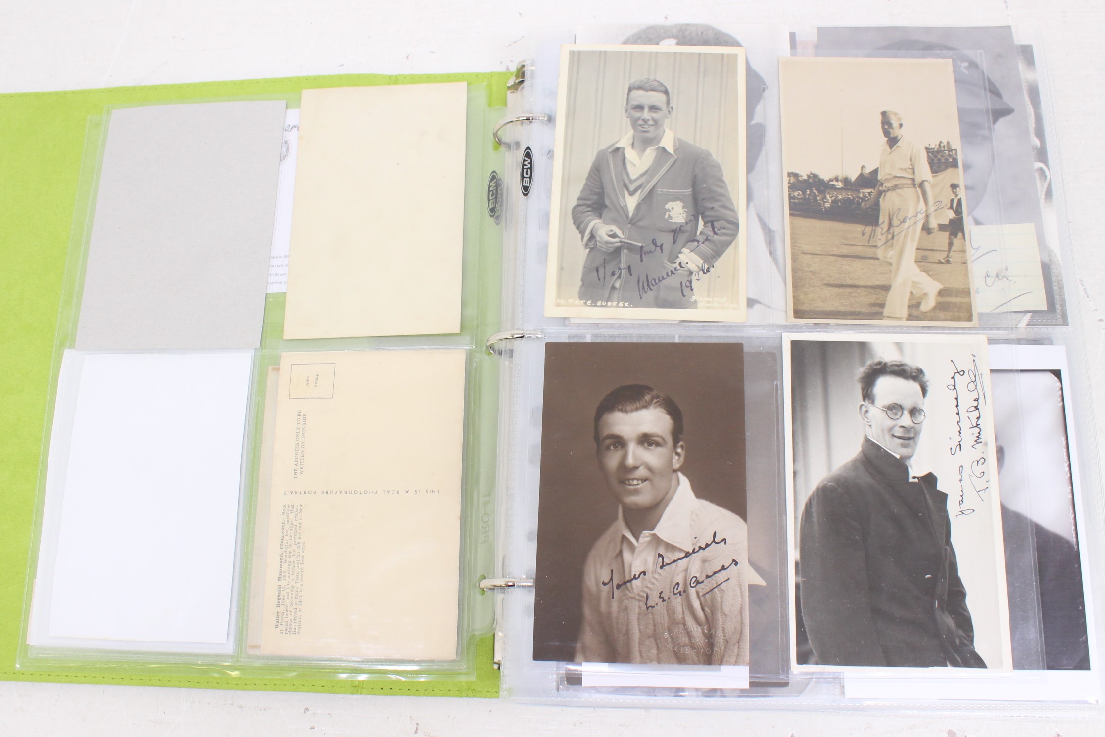 Cricket: One album of assorted cricket autographs, dating from the 1930s to modern day. Over 200 - Image 4 of 65