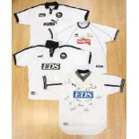 Derby County: A collection of four Derby County home football shirts to comprise: signed 1999-2000