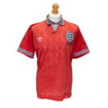 England: An England, World Youth Championships Portugal 1991, possibly match-issued shirt, no number