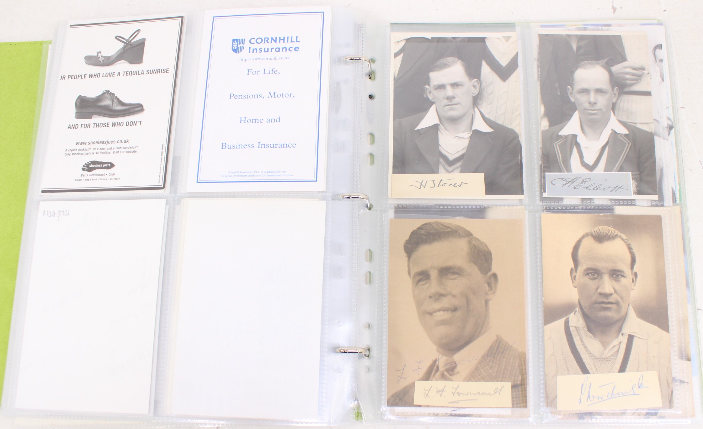 Cricket: One album of assorted cricket autographs, dating from the 1930s to modern day. Over 200 - Image 60 of 65