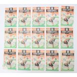Derby County: A collection of fifteen 1948-1949 Derby County home programmes. Condition is mixed,