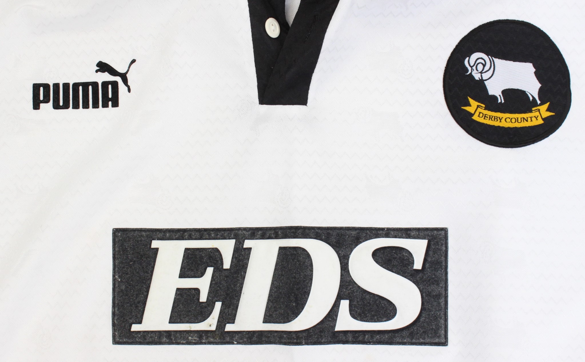 Derby County: A collection of four Derby County home football shirts to comprise: signed 1999-2000 - Image 3 of 5
