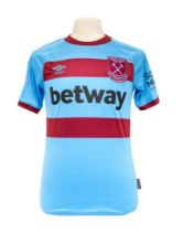 West Ham United: A West Ham United, match-worn, Jesse Lingard, short-sleeved away football shirt,