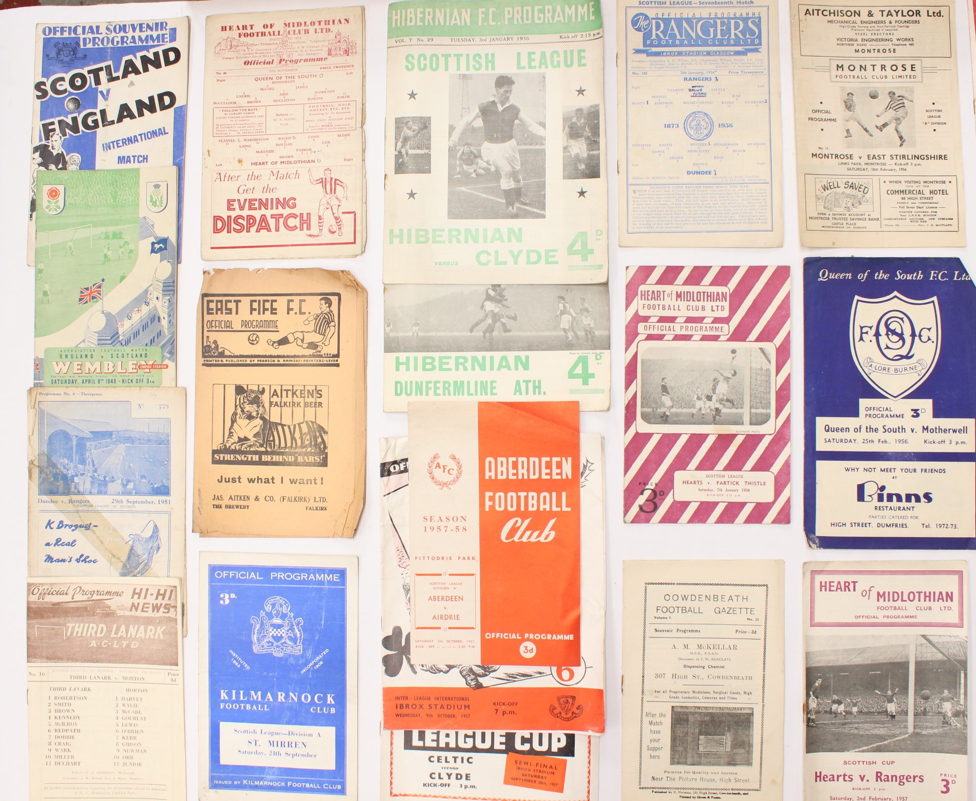 Scottish: A collection of assorted Scottish football programmes, the earliest dated 1948 to 1957. - Image 2 of 4