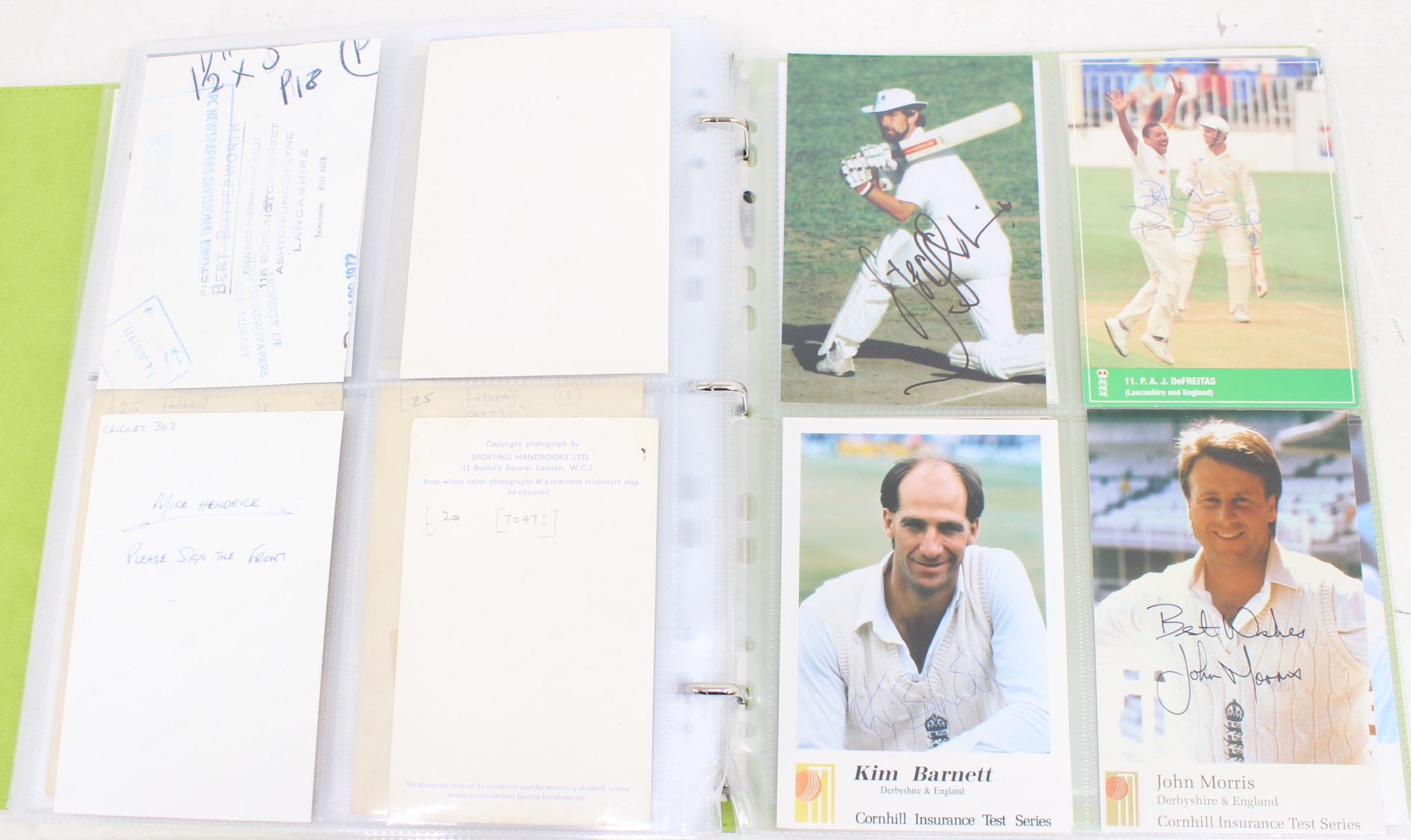 Cricket: One album of assorted cricket autographs, dating from the 1930s to modern day. Over 200 - Image 63 of 65