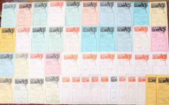 Rotherham United: A collection of approximately forty Rotherham United Reserves single-sheet