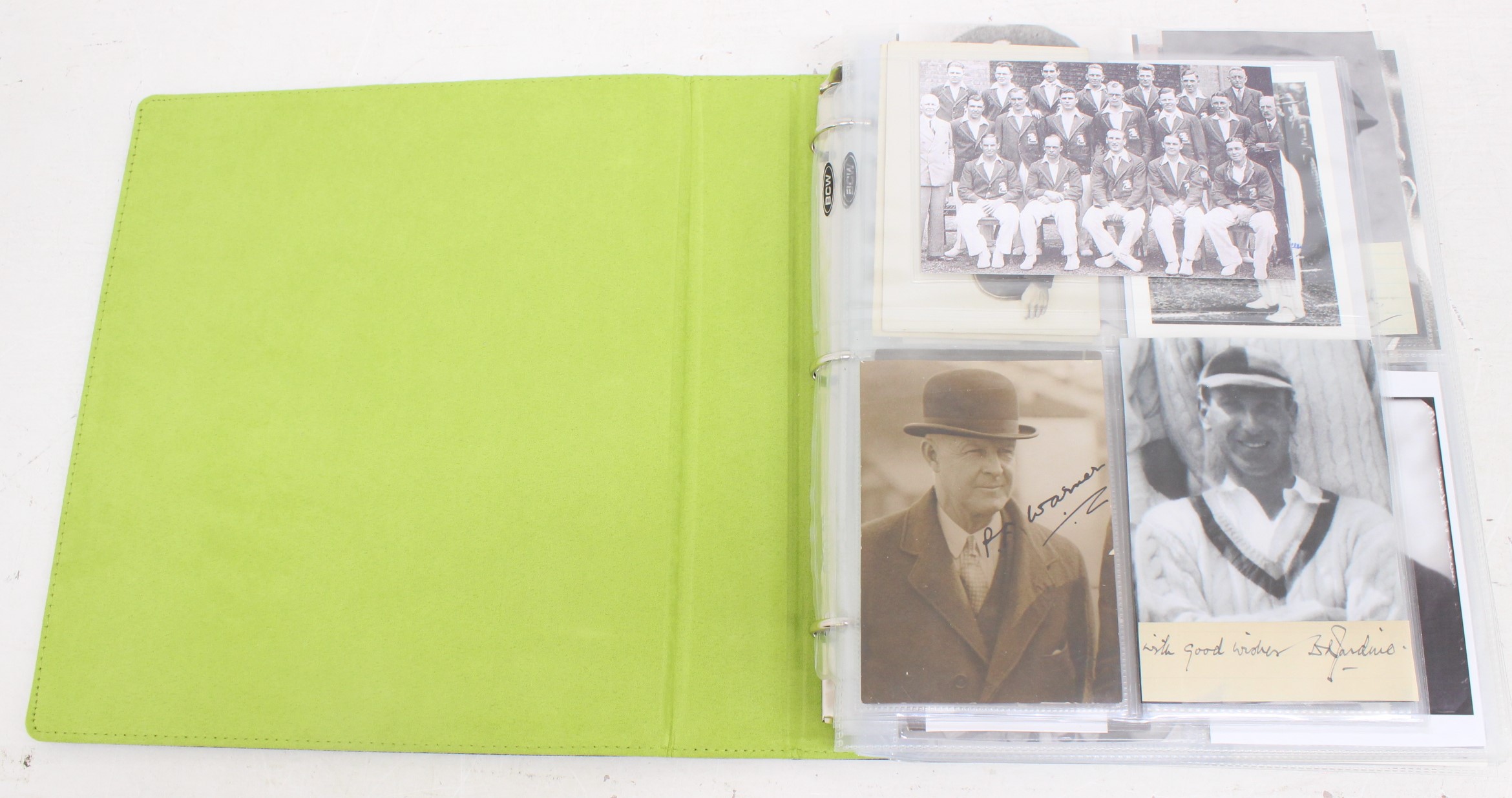 Cricket: One album of assorted cricket autographs, dating from the 1930s to modern day. Over 200 - Image 2 of 65