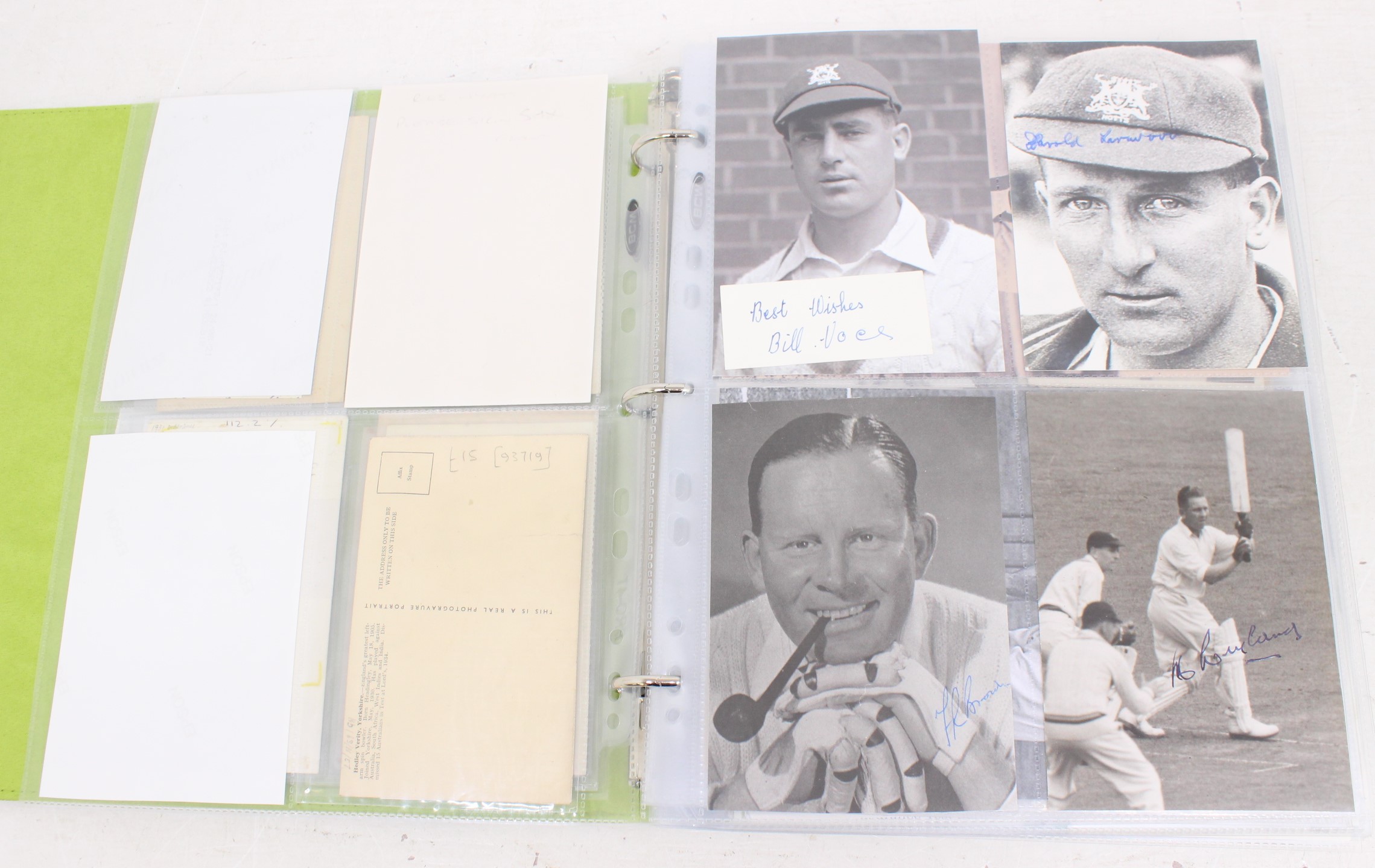 Cricket: One album of assorted cricket autographs, dating from the 1930s to modern day. Over 200 - Image 6 of 65