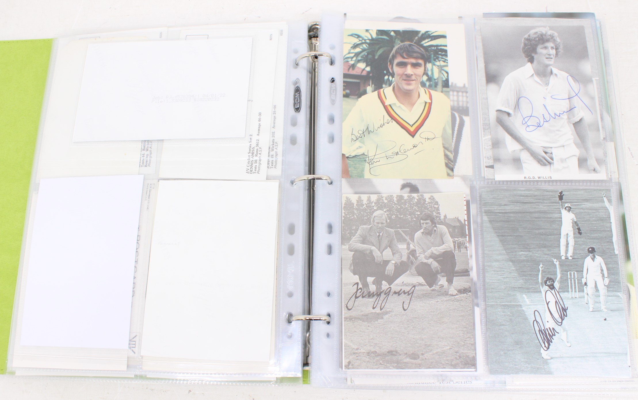 Cricket: One album of assorted cricket autographs, dating from the 1930s to modern day. Over 200 - Image 27 of 65