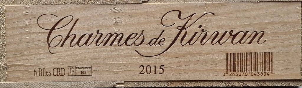 Charmes de Kirwan 2015 Margaux - 6 Bottles OWC This lot comes from the esteemed collection of a - Image 3 of 3