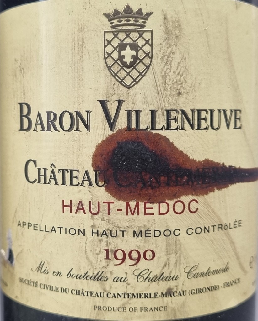 2 Bottles 1990 Haut Medoc to include: Chateau Liversan – Haut Medoc  - 1990, Chateau Baron - Image 3 of 3