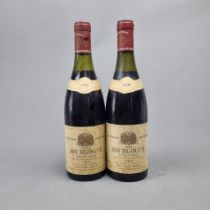 2 Bottles Pinot Noir to include Jean Marc Morey 1988 and 1990 (Please note very stained labels)