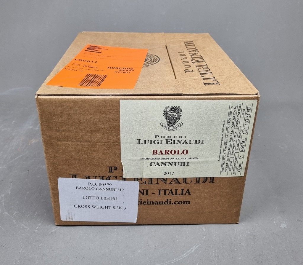 Luigi Einaudi Cannubi 2017 Barolo - 6 Bottles Orignal Cardboard Crate Wines recently released,