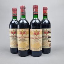 4 Bottles Chateau La Vieille Cure- Fronsac to include 2 Bottles 1989 Vintage and 2 Bottles 1990