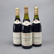 3 Bottles Pinot Noir to include: 2 Bottles Dom Michel Lafarge 1996 Pinot Noir 1 Bottle Dom Michel