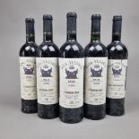 5 Bottles Vina Valoria Rioja: 2 Bottles 1982 Vintage 1 Bottle 1987 Vintage 1 Bottle 1995 Vintage 1