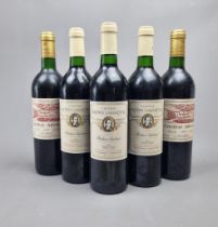 5 Bottle 1995 Bordeaux to include: 3 Bottles Chateau Brown Lamartine - 1995 – Bordeaux Superieur,