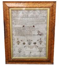 Georgian sampler dated 1796.