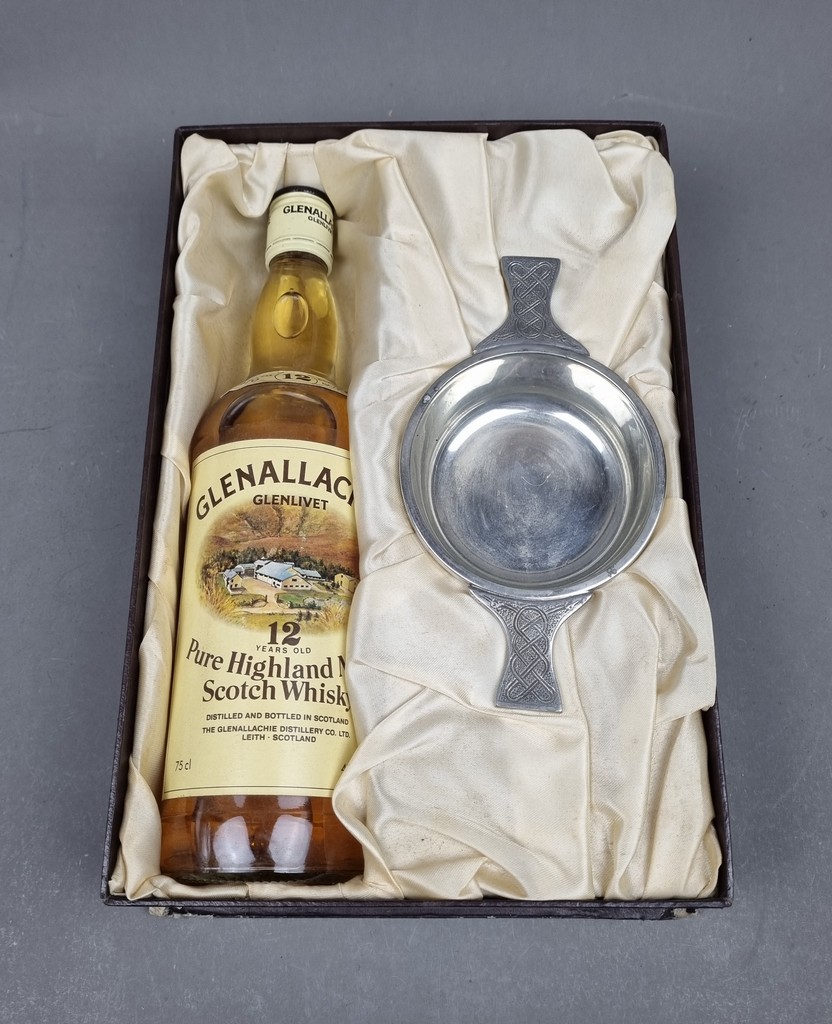 Glenallachie 1970 12 Year Old - 1980's Gift Set including Quaich Whisky - Image 5 of 5