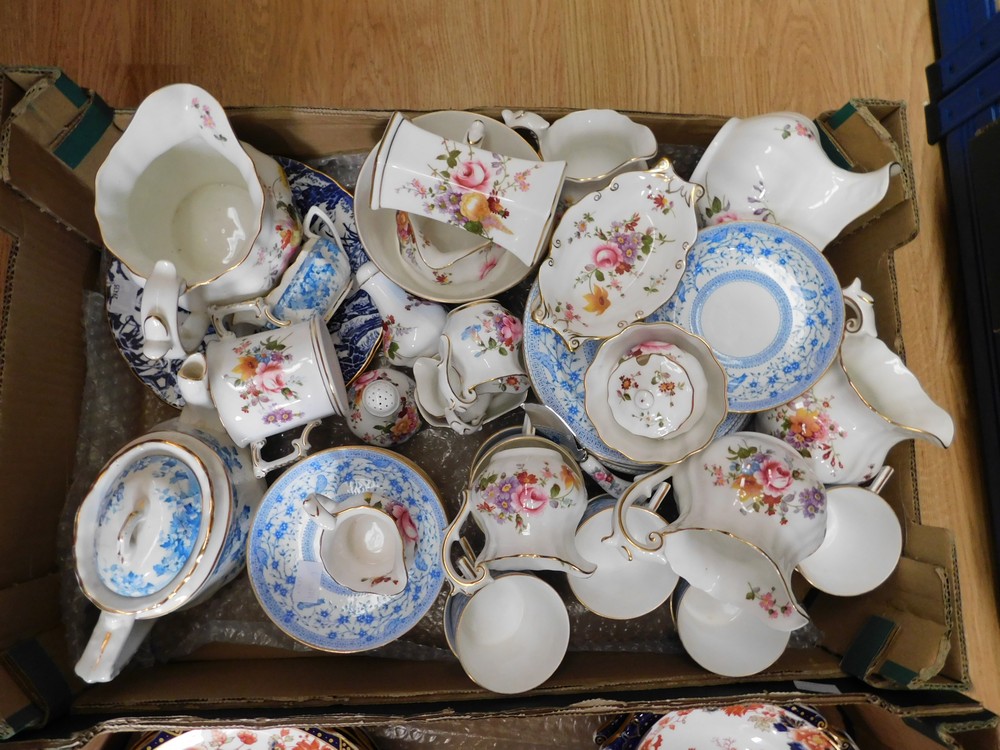 A collection of Royal Crown Derby to include Victorian Pembroke blue and white tea service, early - Image 4 of 4