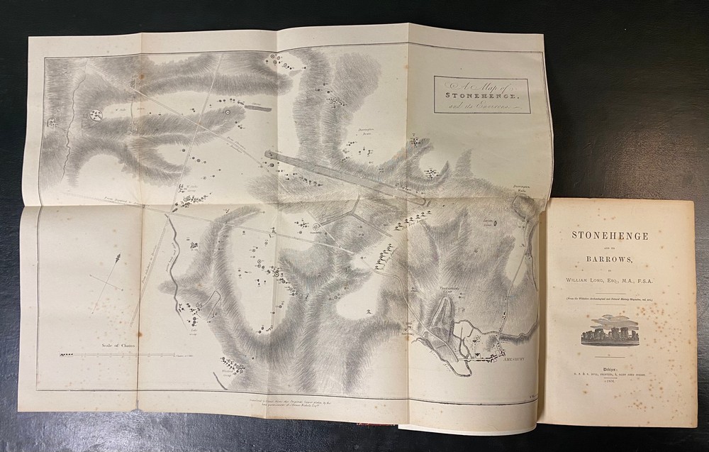 LONG, William. Stonehenge and its Barrows. v + 244pp., frontis. Plan of Stonehenge and its - Image 2 of 3