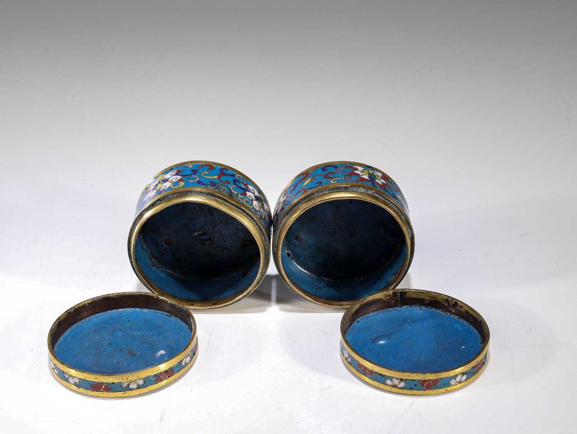 SET OF CLOISONNE BOXES - Image 3 of 15