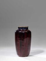 (R) FLAMBE GLAZED VASE