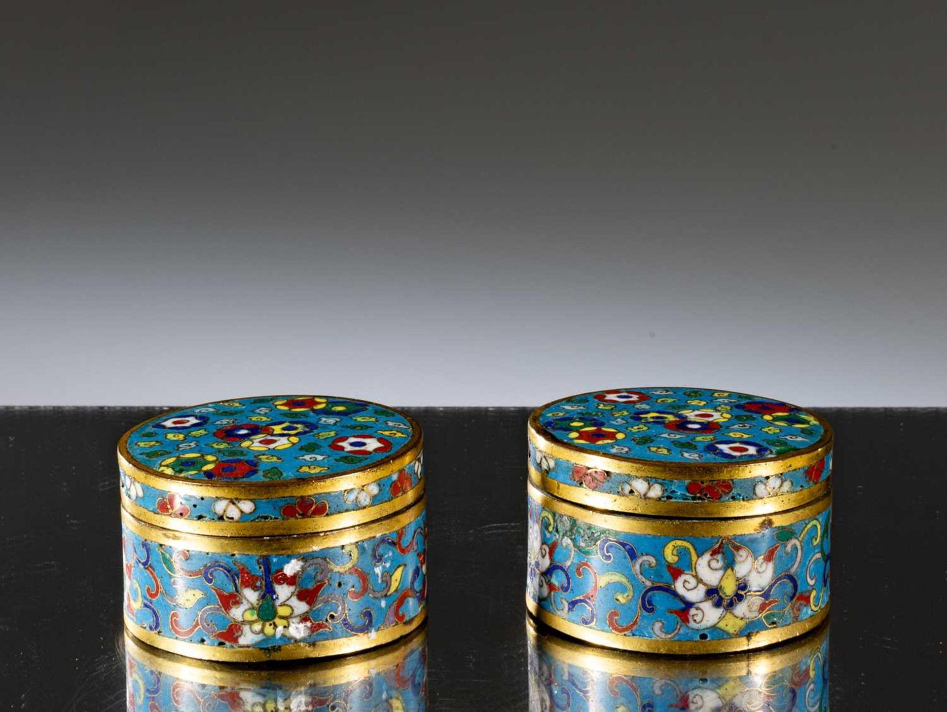 SET OF CLOISONNE BOXES - Image 15 of 15