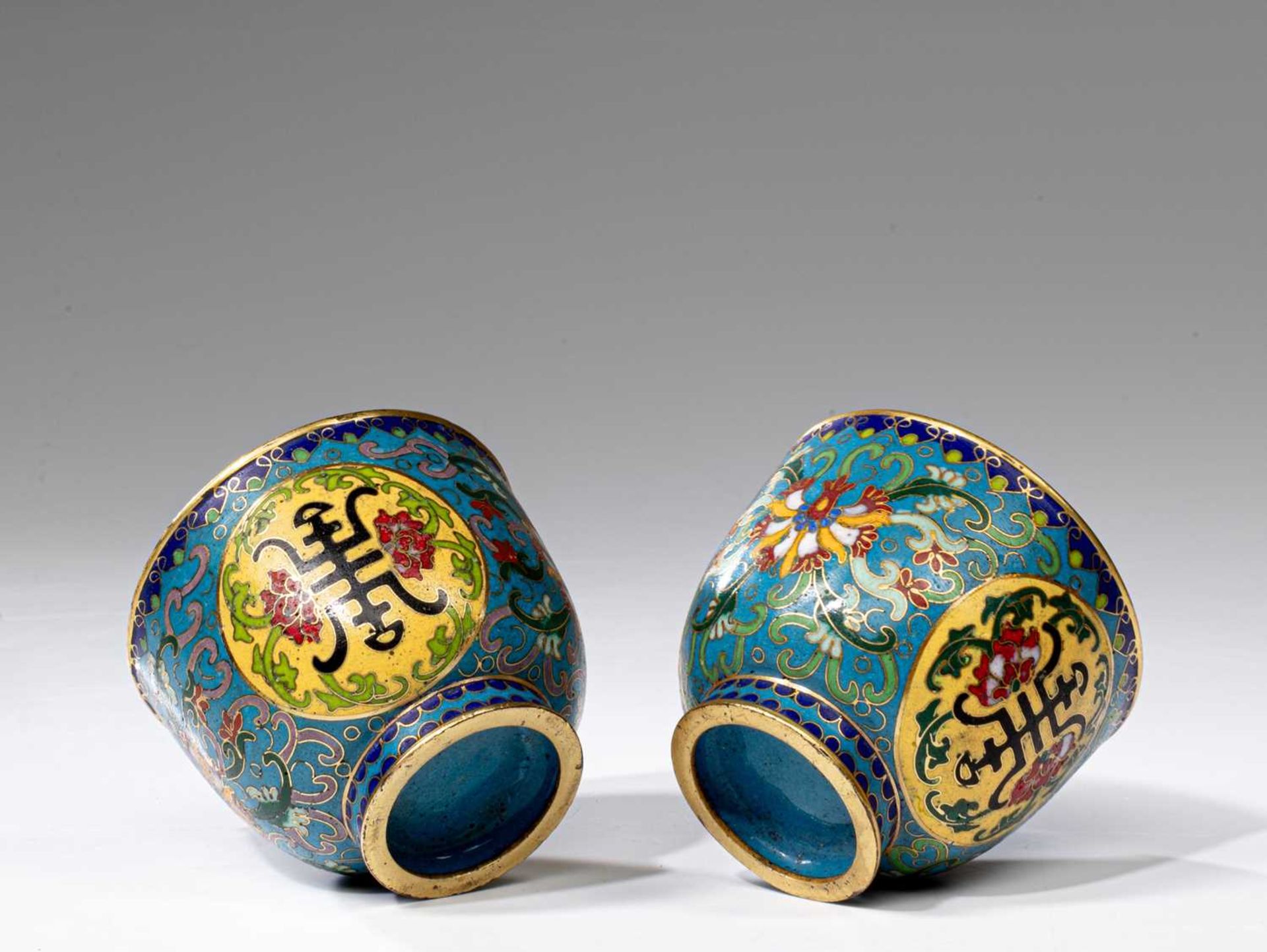 TWO CLOISONNE CUPS - Image 4 of 5