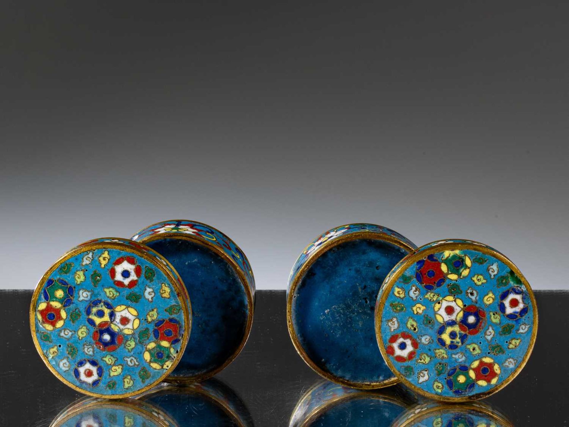 SET OF CLOISONNE BOXES - Image 13 of 15