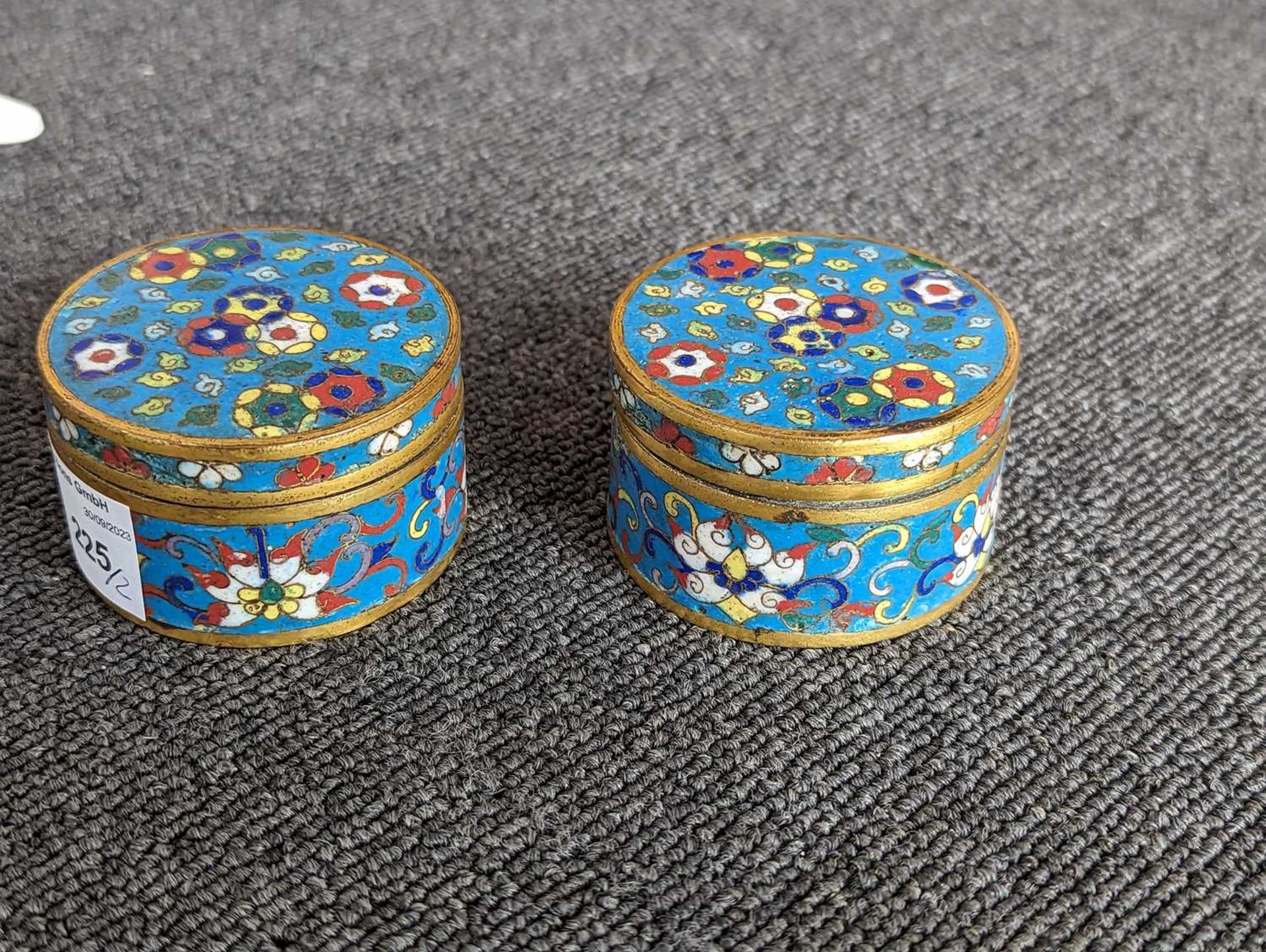 SET OF CLOISONNE BOXES - Image 11 of 15