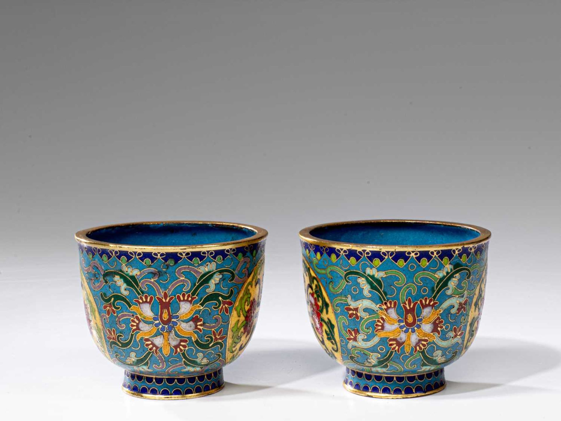 TWO CLOISONNE CUPS - Image 2 of 5