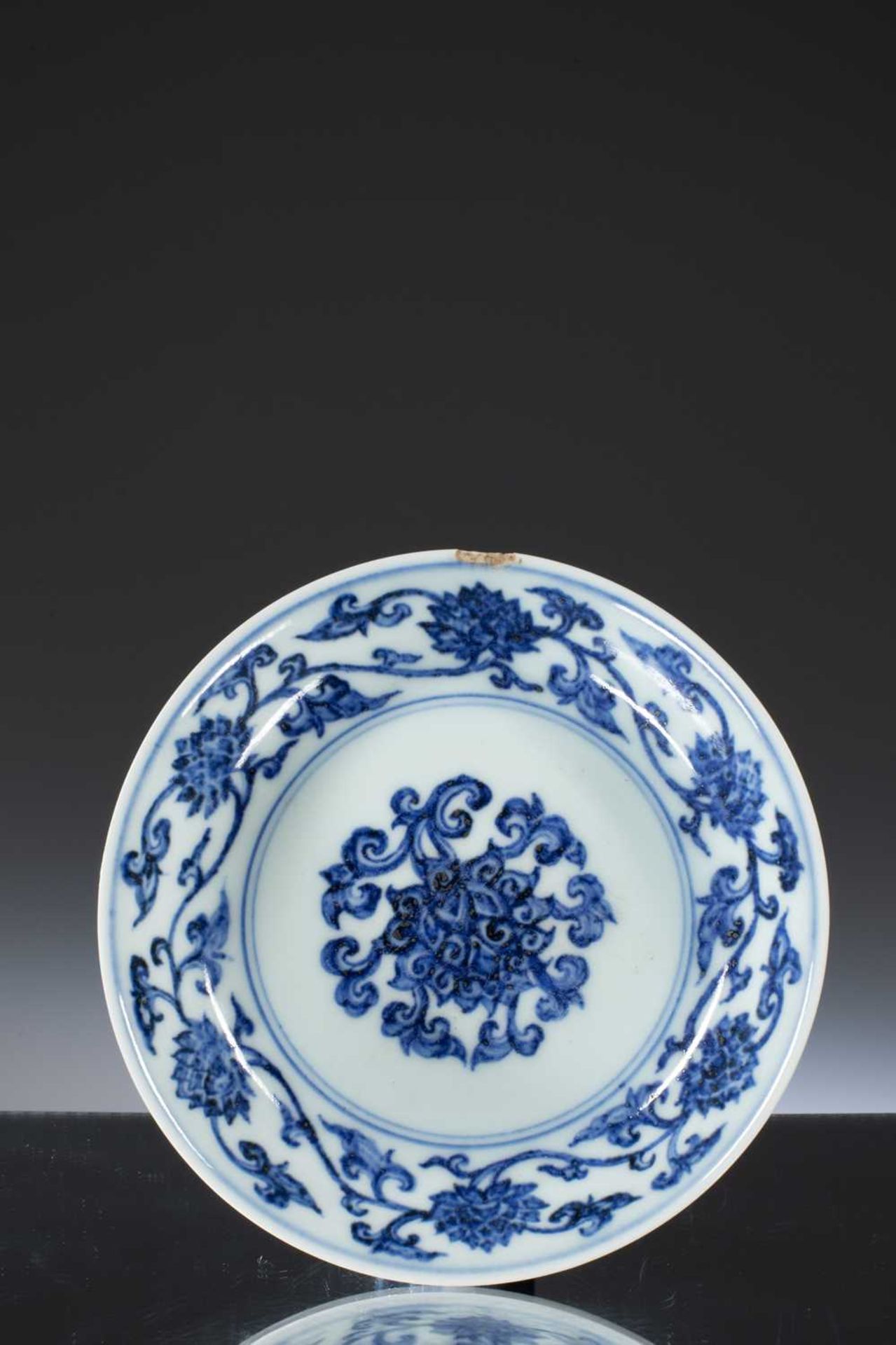 BLUE AND WHITE PORCELAIN DISH