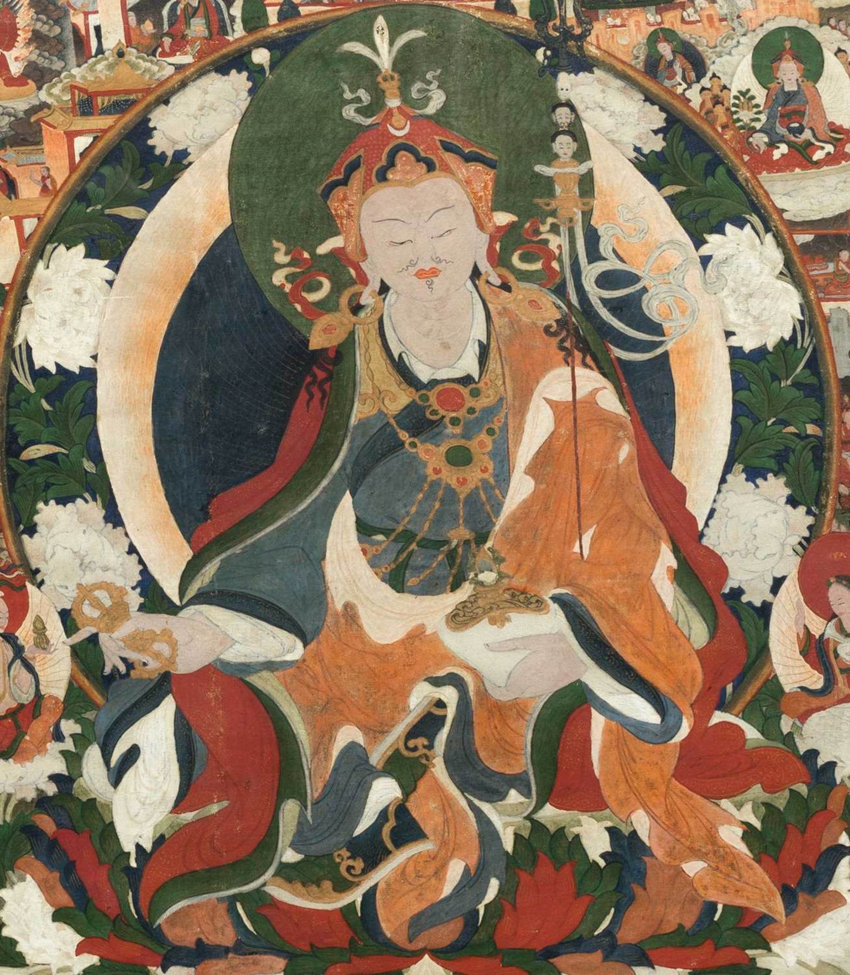 PADMASAMBHAVA THANGKA - Image 4 of 12