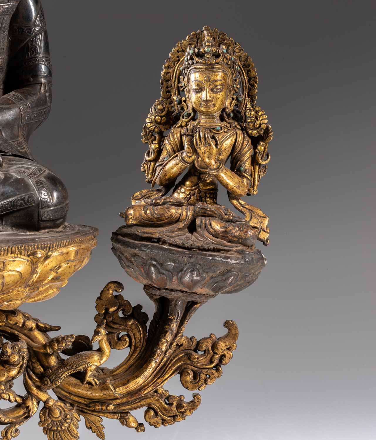 EXTREMLY RARE BUDDHA WITH CONSORTS - Image 10 of 27