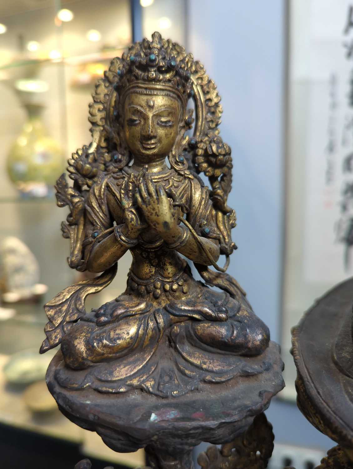 EXTREMLY RARE BUDDHA WITH CONSORTS - Image 25 of 27