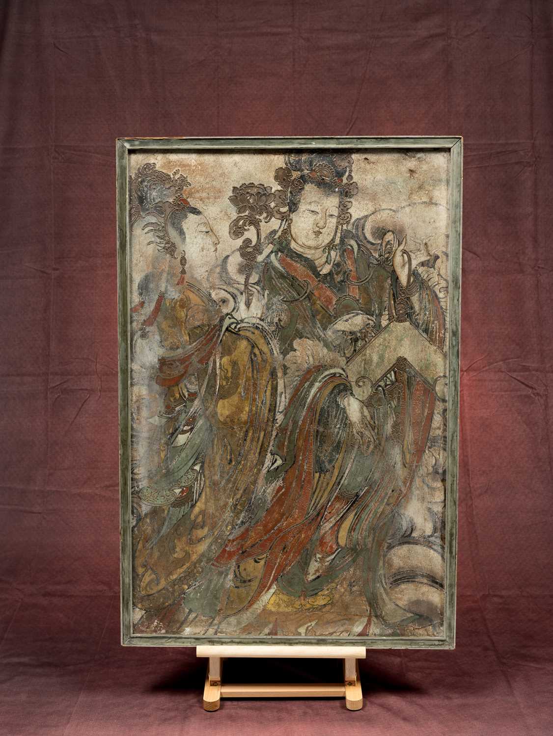 STANDING GUANYJIN'S WALL PAINTING