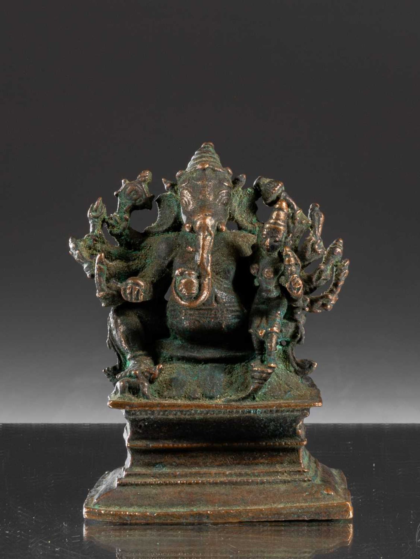 GANESHA WITH CONSORT