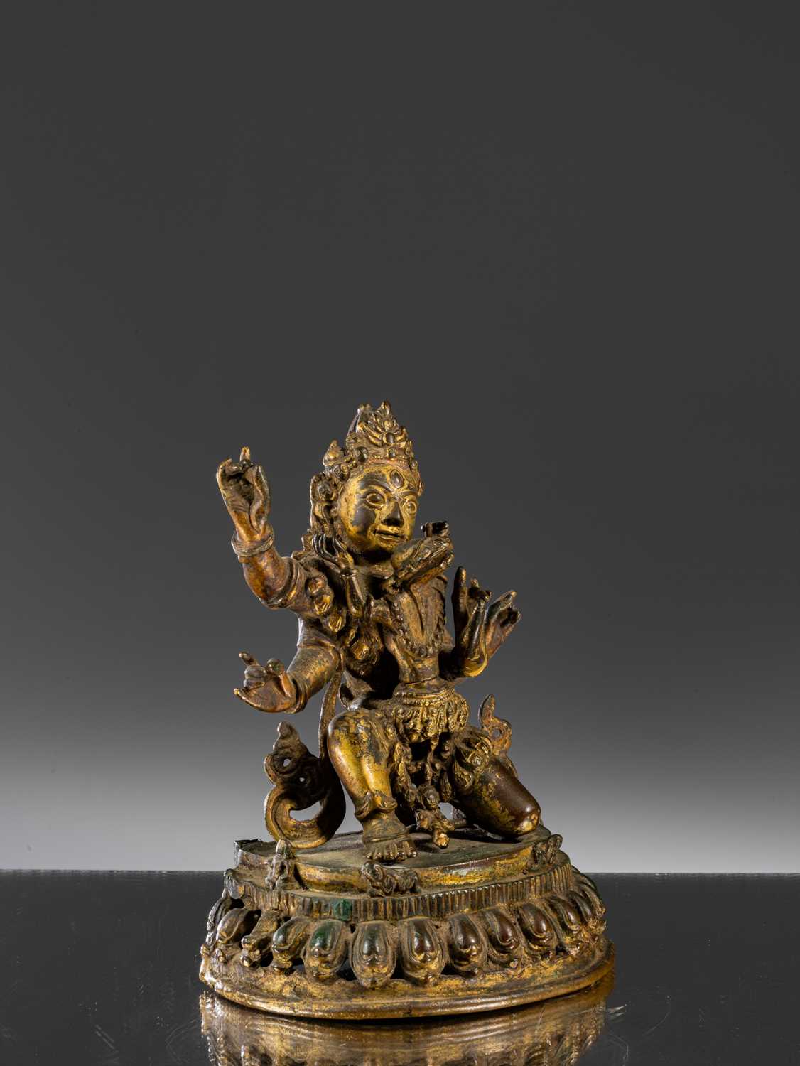 RARE BHAIRABA WITH CONSORT - Image 4 of 6
