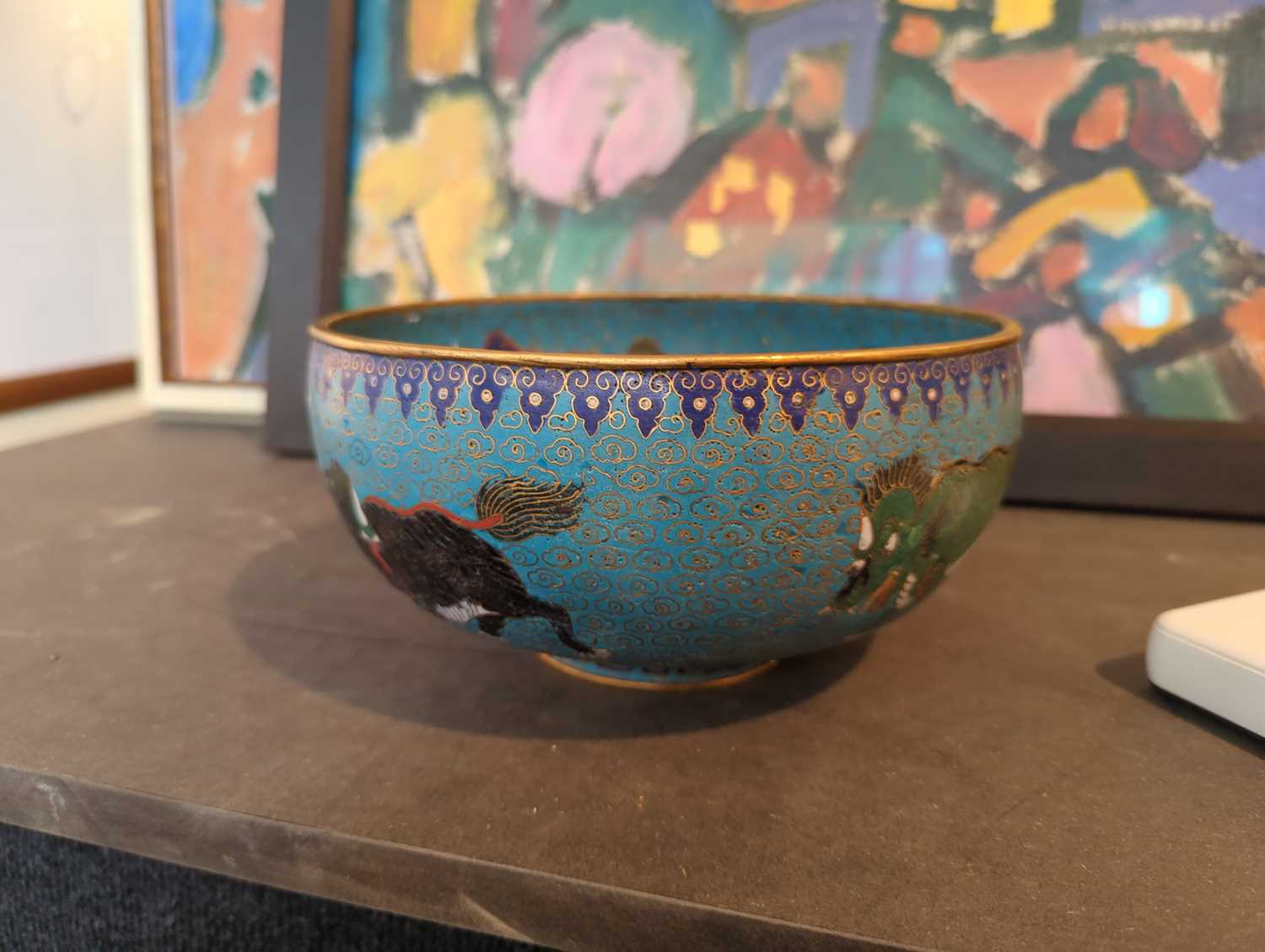 CLOISONNE BOWL - Image 3 of 15