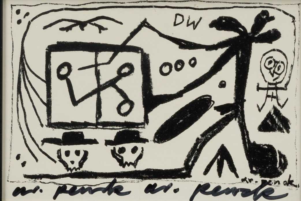 Zwei Postkarte , A. R. Penck (1939 Dresden - ) - Bild 4 aus 5