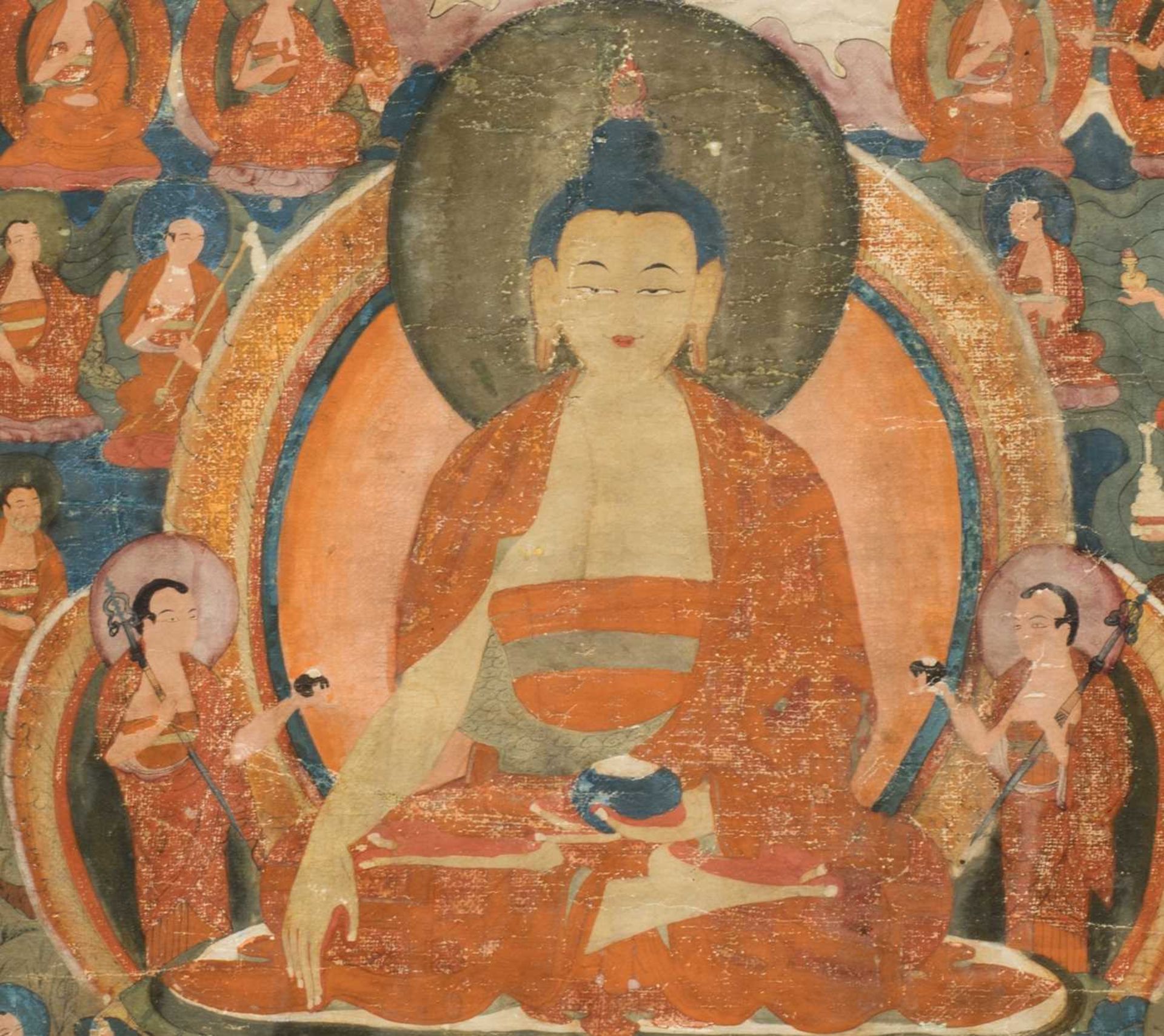 THANGKA DEPICTING BUDDHA - Bild 3 aus 3