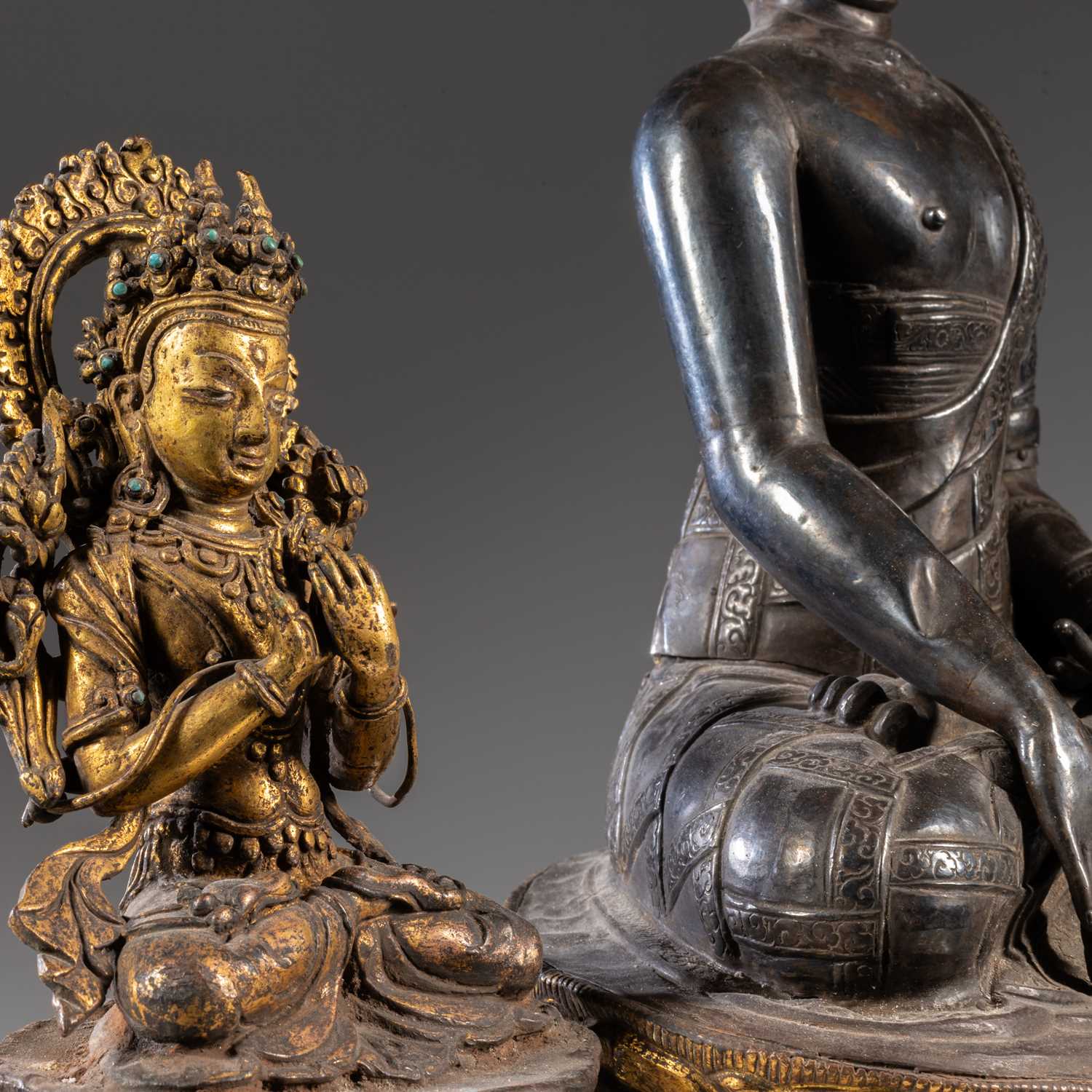 EXTREMLY RARE BUDDHA WITH CONSORTS - Image 16 of 27