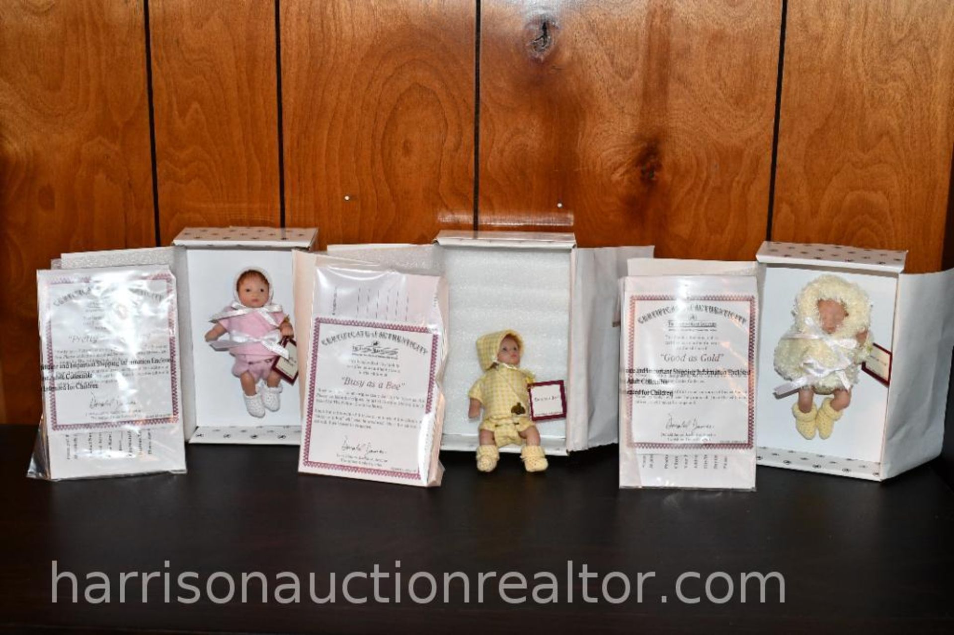 3, The Ashton Drake Galleries handcrafted Vinyl Dolls