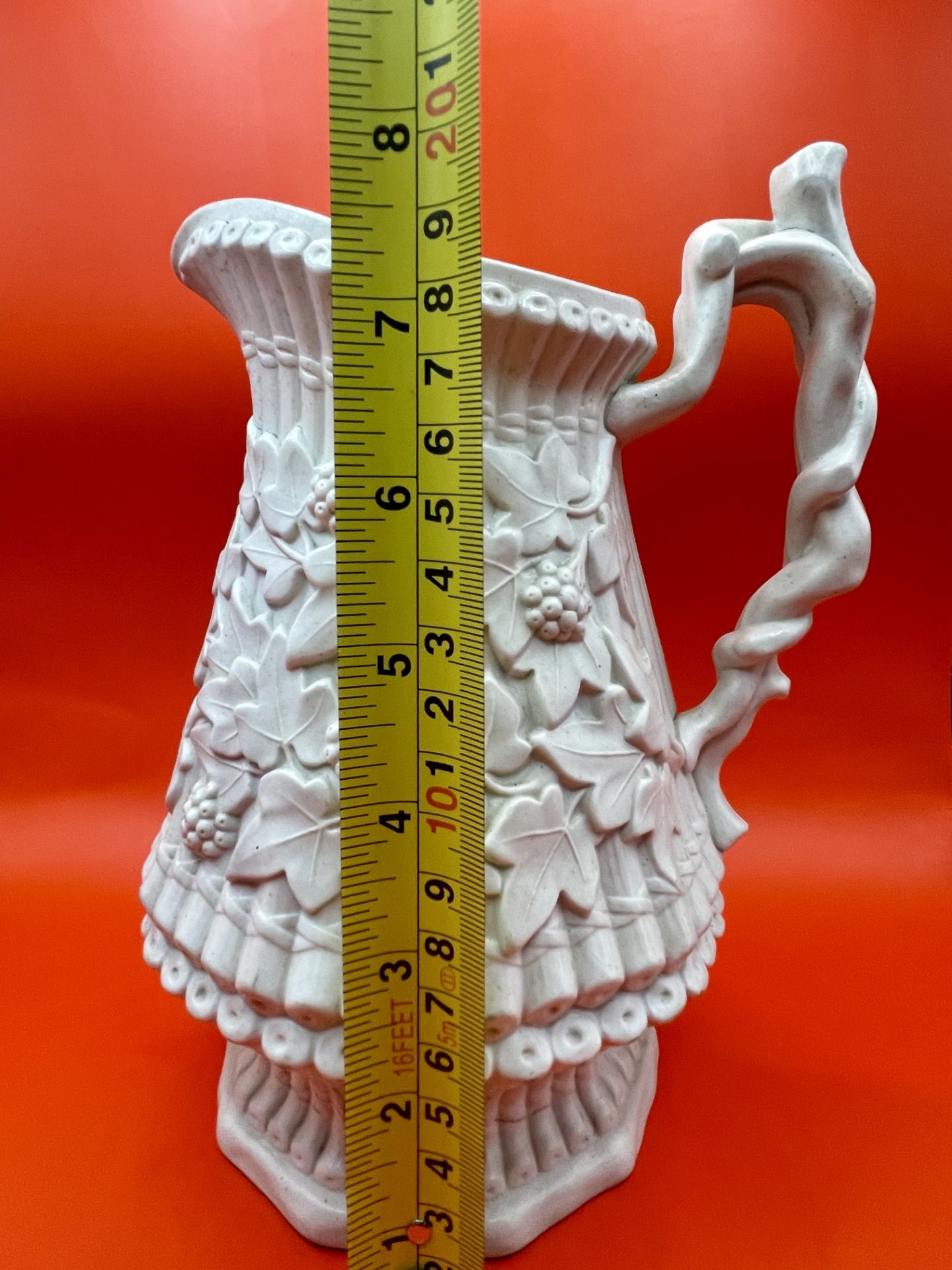 A lovely 1860-80s ridgeway Victorian Jug great condition. Stands proud. - Image 7 of 9