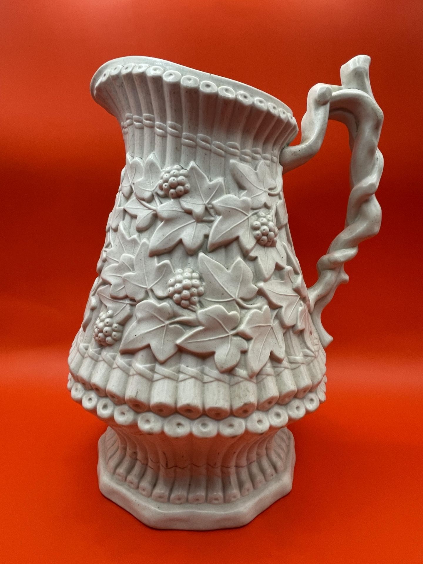 A lovely 1860-80s ridgeway Victorian Jug great condition. Stands proud. - Image 3 of 9