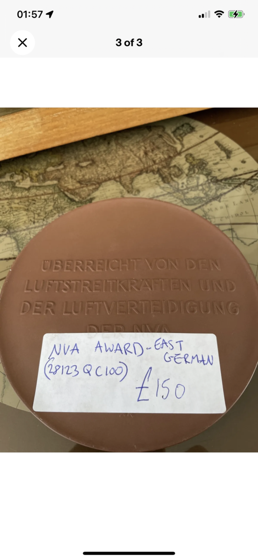 NVA EAST GERMAN CERAMIC PLAQUE - Image 3 of 3